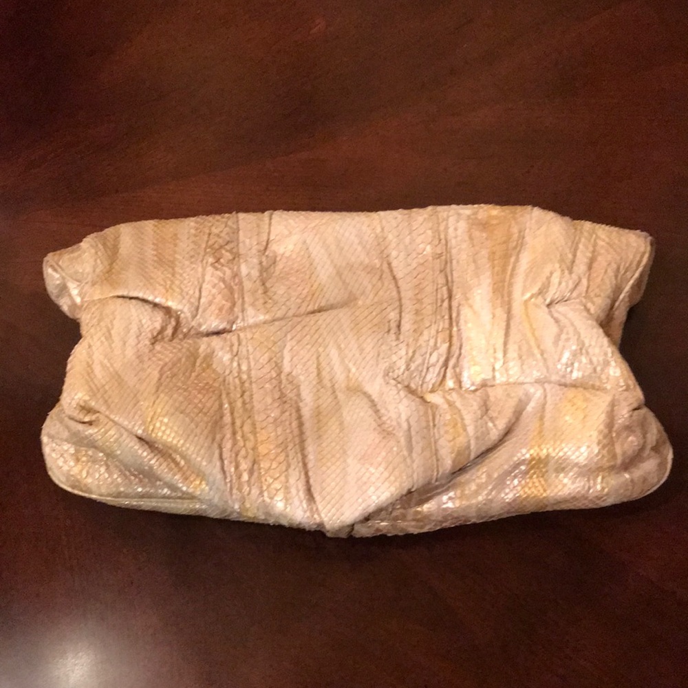 Elie Tahari Python Oversized Clutch! - image 2